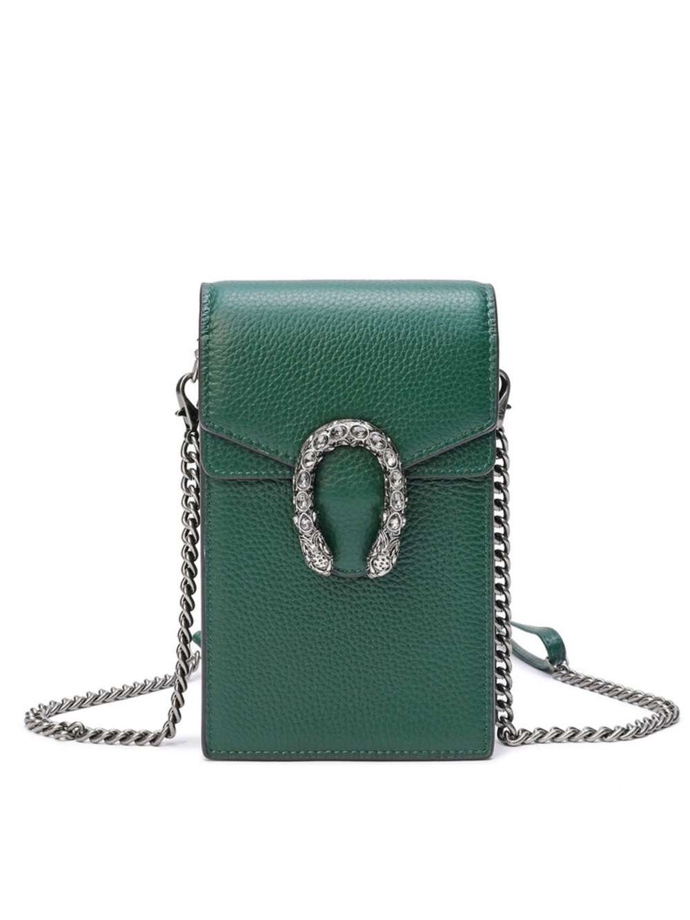 Tiffany & Fred Full-Grain Leather Crossbody/ Phone Bag